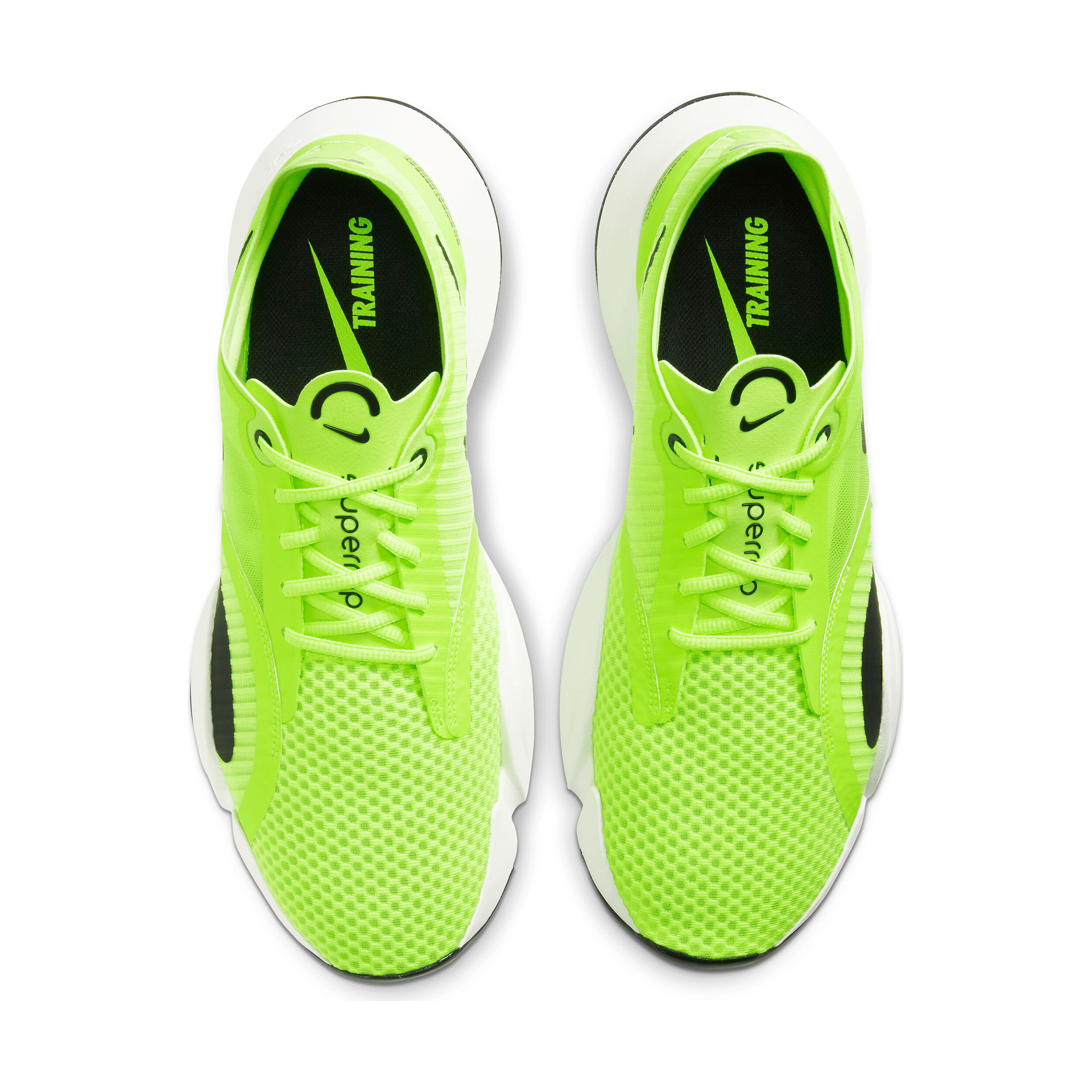 nike training superrep go trainers in neon green